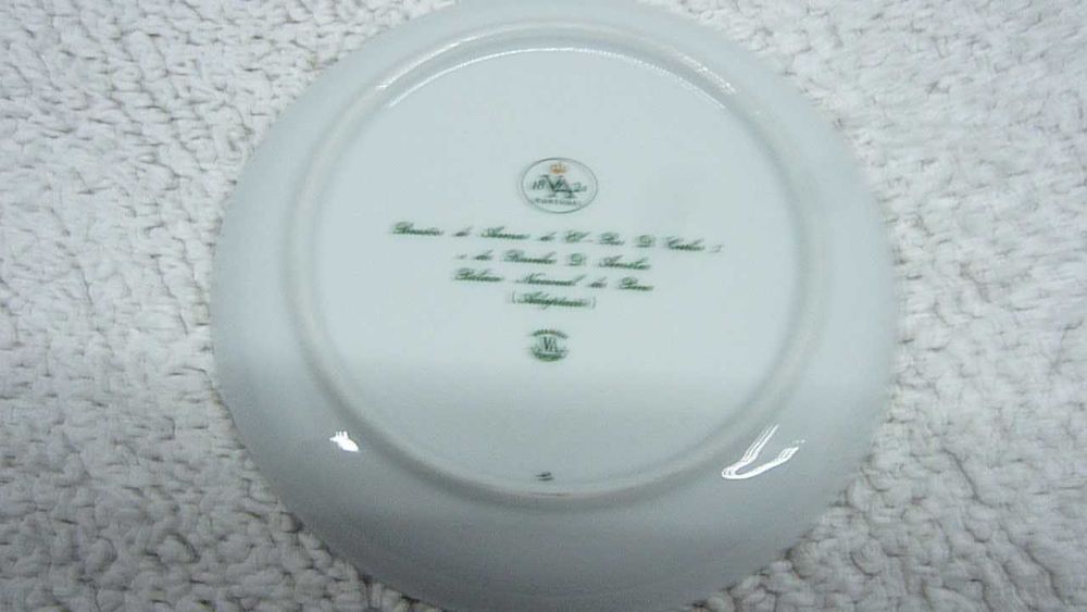 Prato Vista Alegre Brasão de Armas El-Rei D. Carlos I