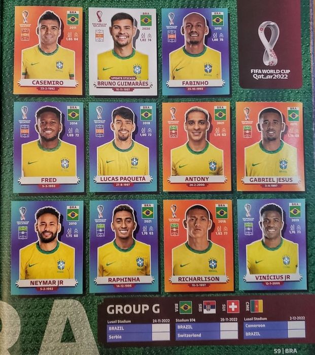 Caderneta Completa Mesclada Mundial 2022