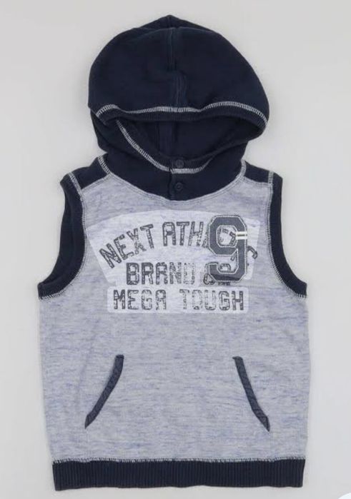 Детский синий пуловер NEXT с высоким воротником