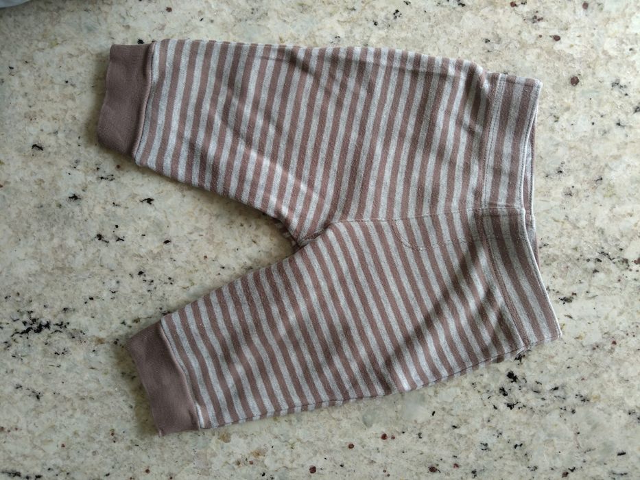 Spodenki legginsy w paski paw Little wonders 3-6 m-cy