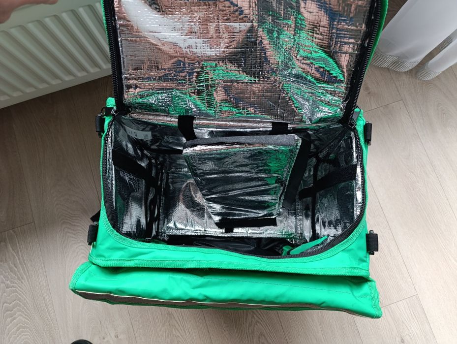 Torba Uber eats plecak delivery zielona jak nowa