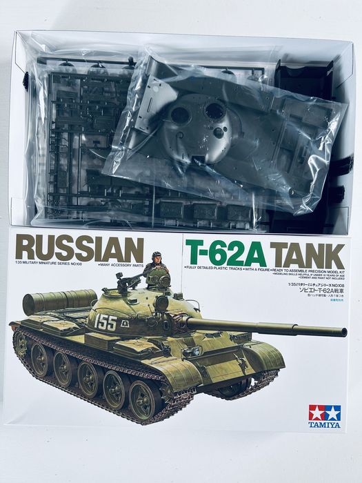 Czołg Russian T-62A model do sklejania Tamiya 35108