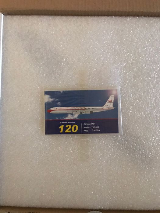 TAP air Portugal Boeing 707-300 1/200 super raro de encontrar da marca inflight 200