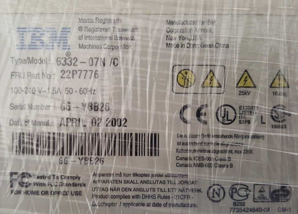 Monitores TFT / LCD e CRT vintage64861922823427122