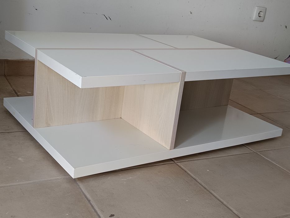 Sala completa branco e carvalho