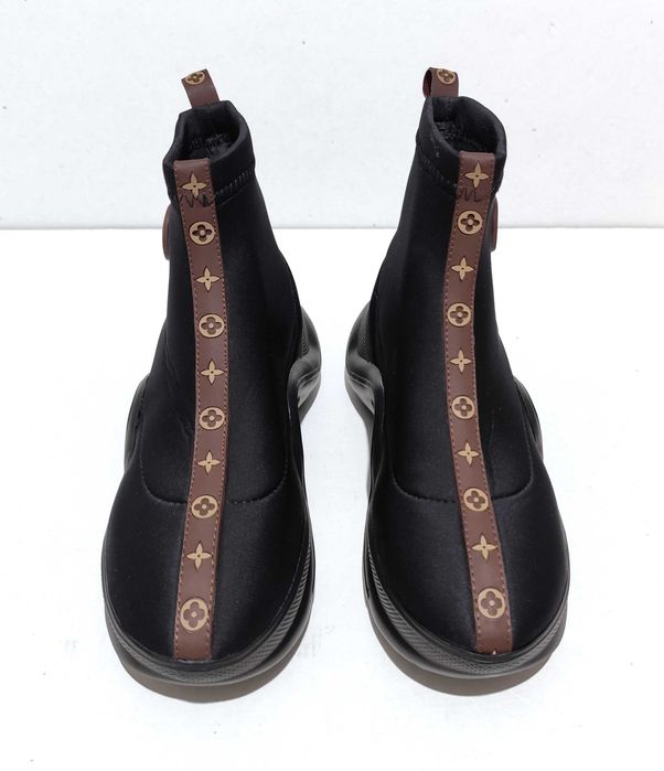 Botki Sneakersy Sportowe Czarne W Stylu LV |R. 39