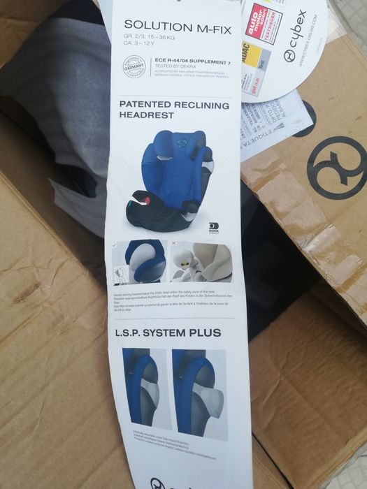 Encosto de cadeira cybex m fix