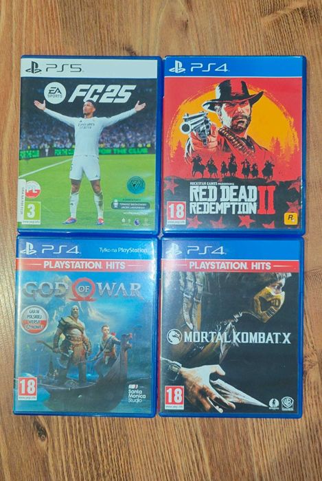Mortal Kombat X, Fc25, God of War, Red Dead Redemption 2