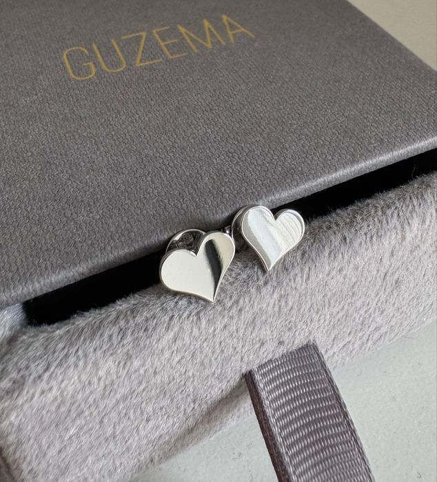 Сережки, пласке серденько, GUZEMA