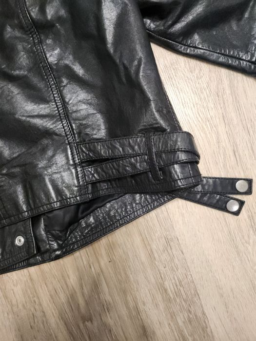 Leather jacket mango кожанка манго  байкерська