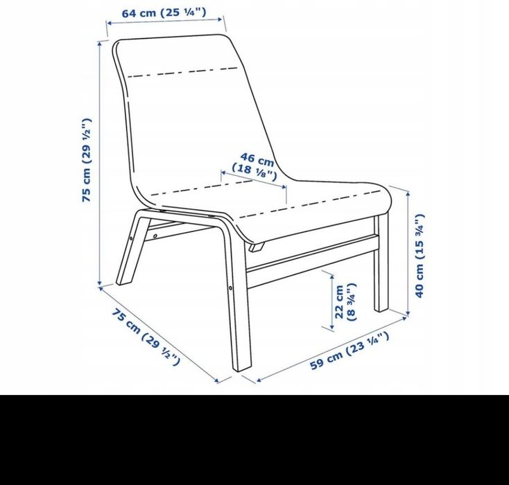 Fotel Nolmyra .Drewniana konstrukcja.