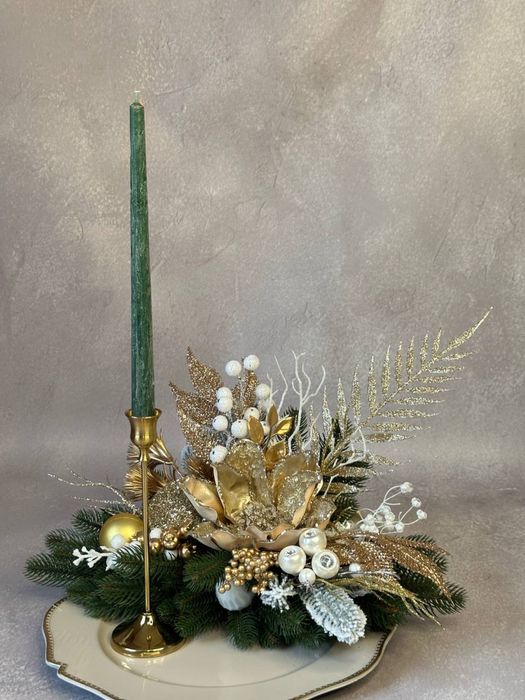 Новорічні композиції зі свічками