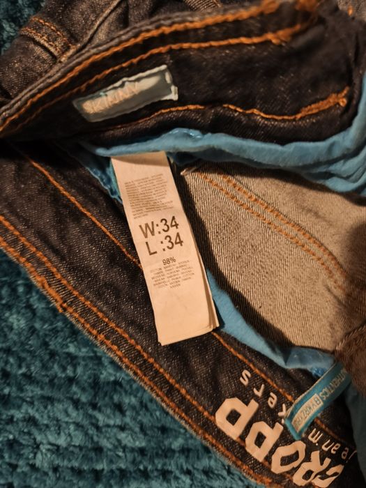 Spodnie jeans męskie 34/34