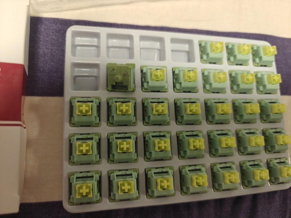 Akko lavander purple switches e switches tácteis silenciosos