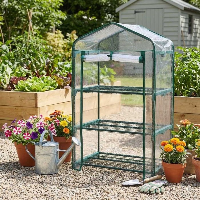 Міні-теплиця стелаж LEOBRO для розсади (3, 4, 8 полиць) Парник-теплица