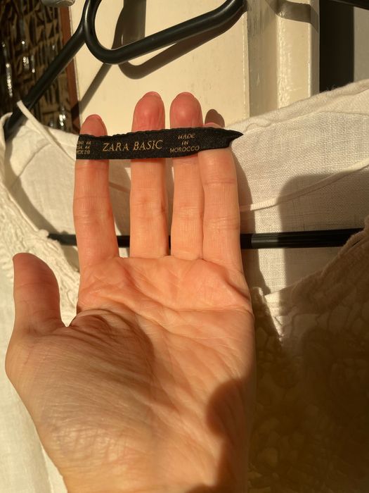 Bluza damska biała Zara basic r M jak nowa