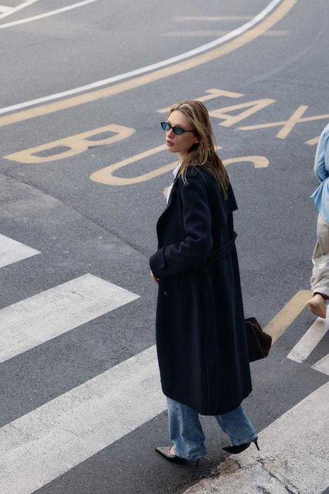 Вовняне пальто ZARA