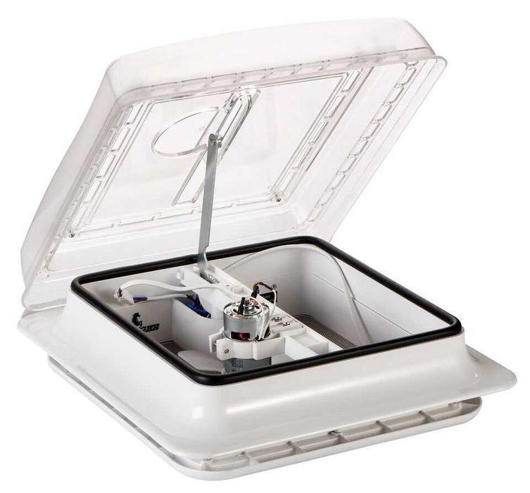 Clarabóia Carbest Cristal c/ventilador (28×28)(Autocaravana/Campervan)