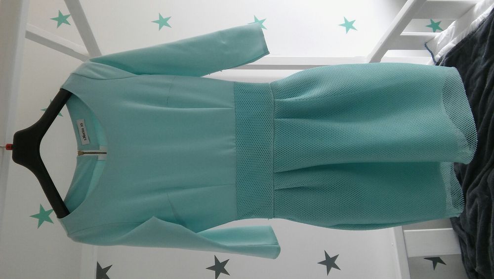 mietowa sukienka rozm.XS