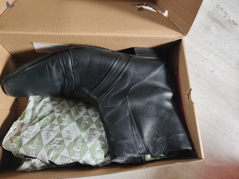 Sztyblety półbuty kozaki męskie botki skóra  Okazja Tanio r.45-46