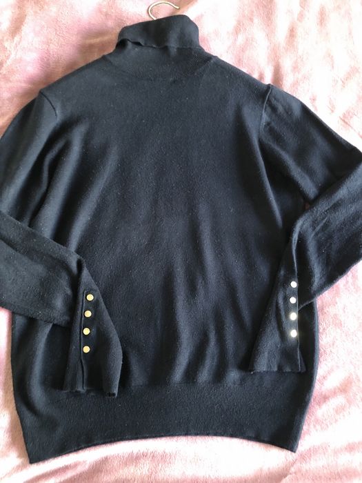 Granatowy golf damski zara w bdb stanie zima ferie cieplo