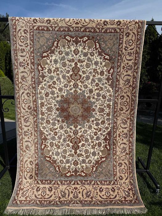 Nowy kaszmirowy +jedwab dywan perski Iran Ispahan 260x155 galeria45tys