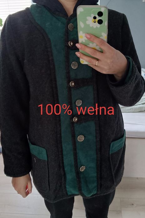 Vintage katana kurtka 100% wełna  Trachten Mode