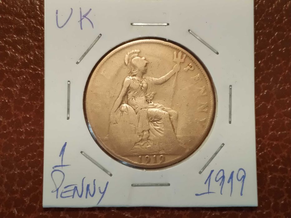 United Kingdom - 1919 One Penny Coin