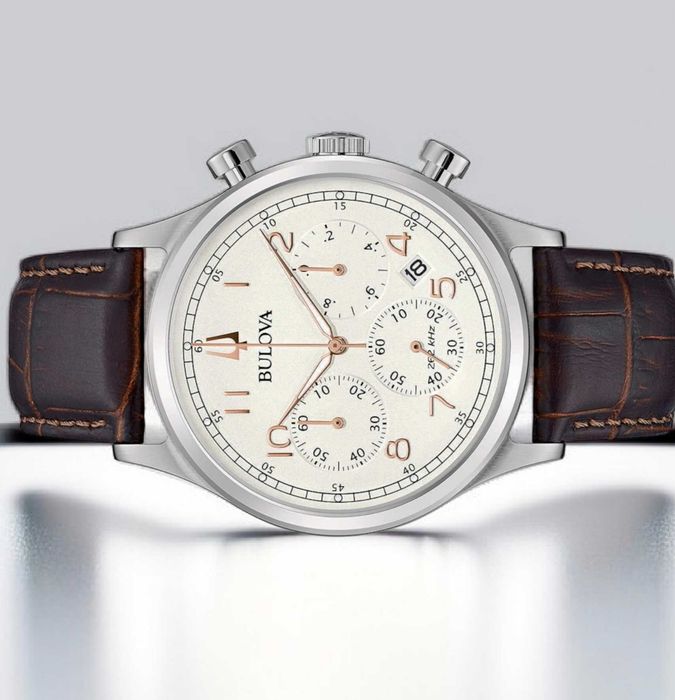 Pasek do zegarka Bulova Precisionist 96B356 22mm zapięcie motylkowe