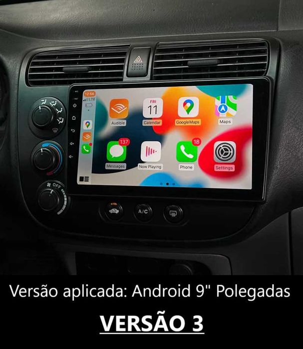 Rádio 2DIN Honda CIVIC MK7 • (2001 a 2006) • Android EU ES EP EM IMA