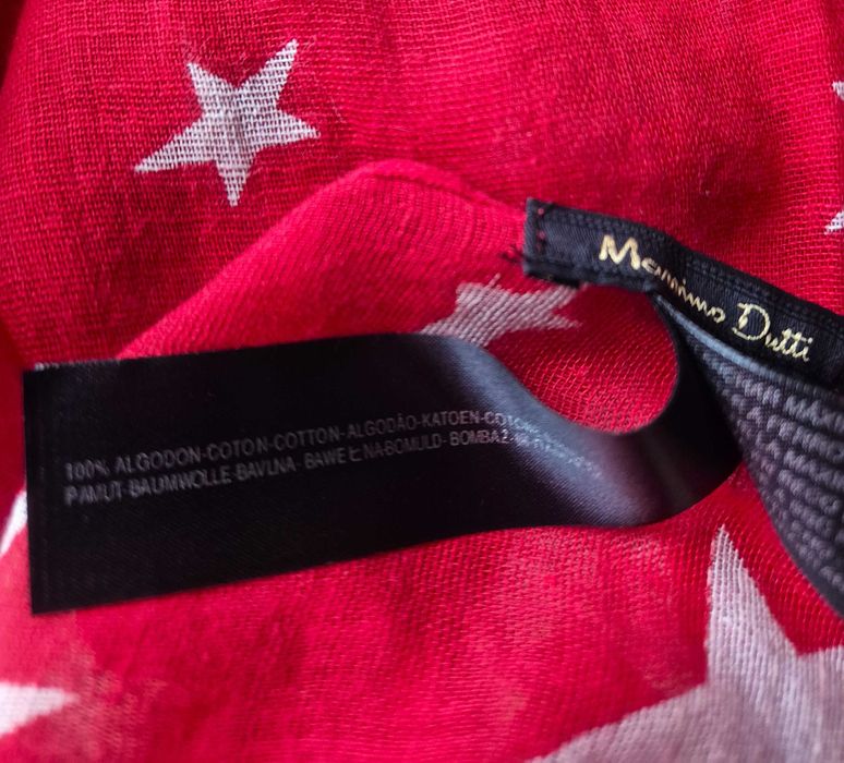Massimo Dutti szal duży bawełna 182x83