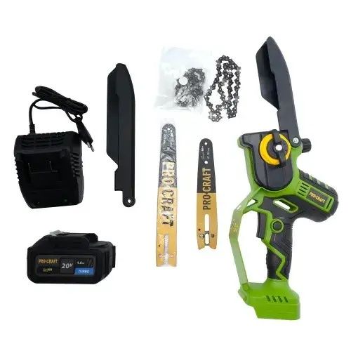 Аккумуляторная цепная мини пила Procraft PKA32Li бесщеточная в кейсе