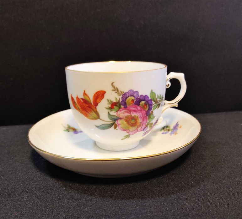 Porcelanowy serwis do białej kawy Furstenberg 6 os.