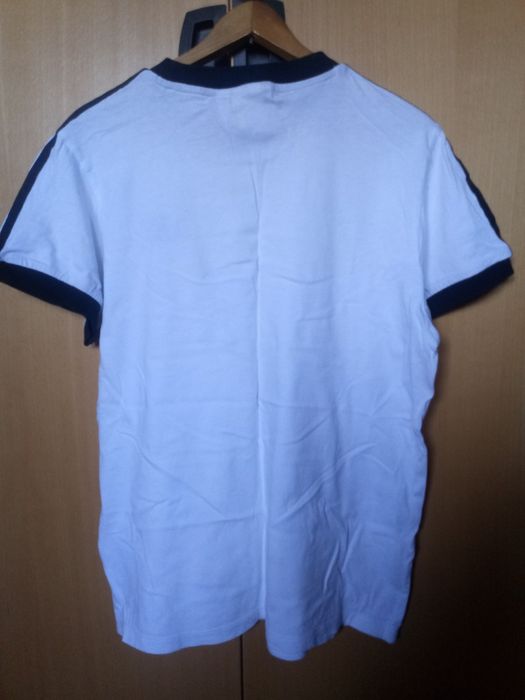 Koszulka bluzka adidas biała 3-stripes 3 paski S/M