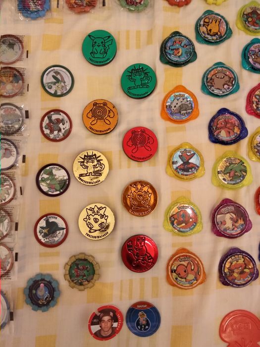 133 Tazos | Pokemon / Yu-Gi-Oh / Metabots / Shinchan / Desporto