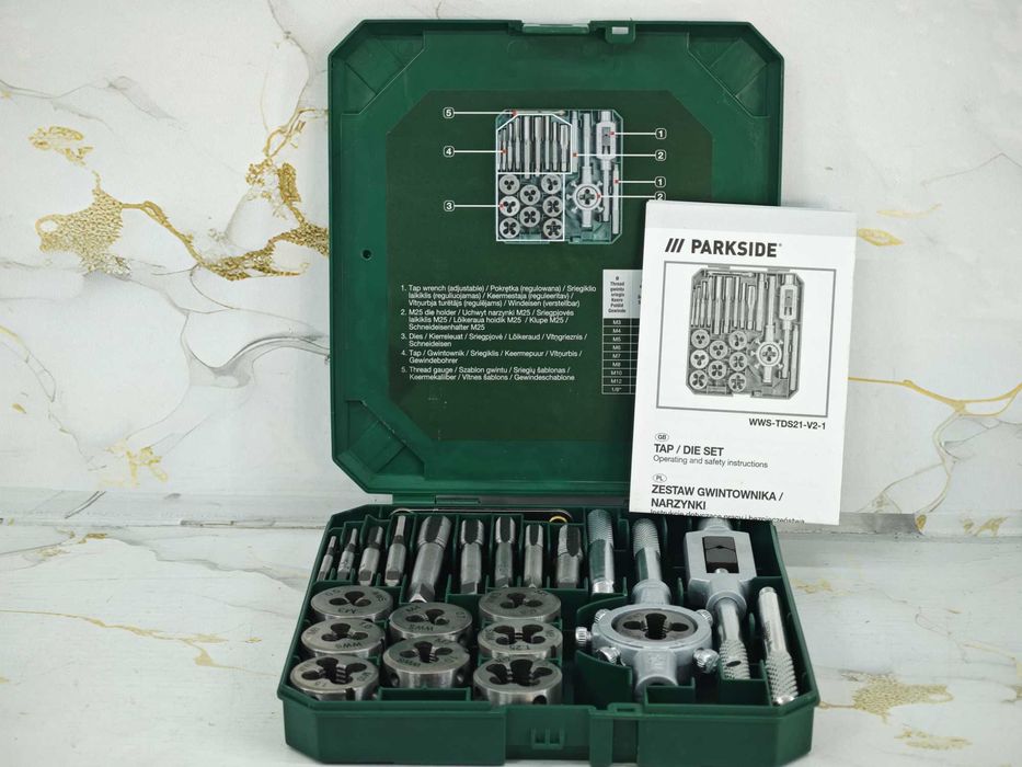 Zestaw różności PARKSIDE - wiertła, gwintowniki, bity, śrubokręty NOWE