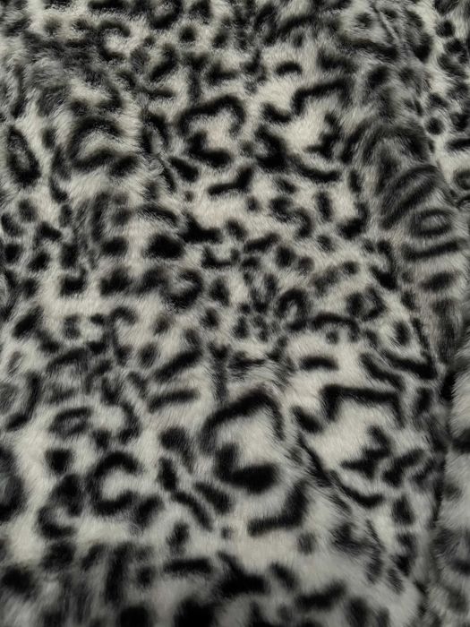 Grey Reversible Leopard Zip Hoodie L