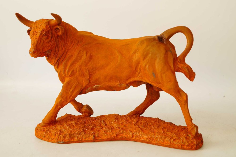 Masywna żeliwna figura BYK z wall street corrida dekoracja retro