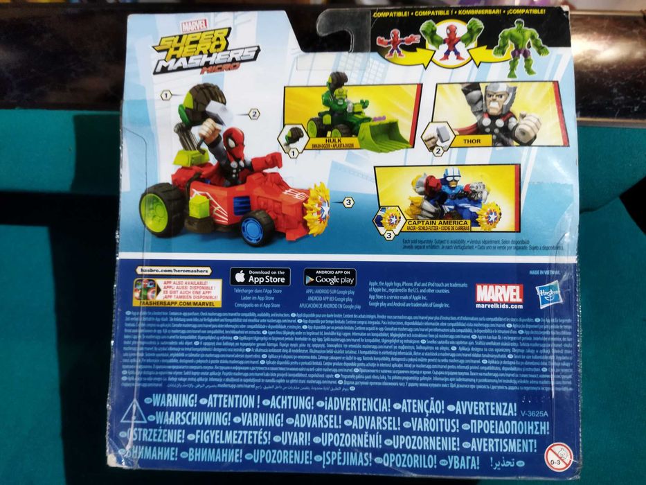 Super Hero Mashers Micro Spider man z pojazdem Hasbro