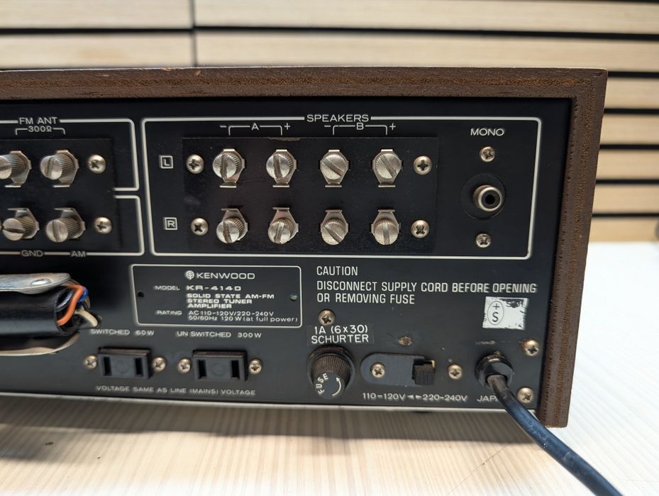 KENWOOD KR-4140 #Amplituner Stereo #Vintage 1970r #MONO #Pre-OUT #Drewno #Made in Japan !