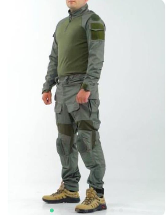 Военная тактическая форма с регулируемыми наколенниками (Олива)