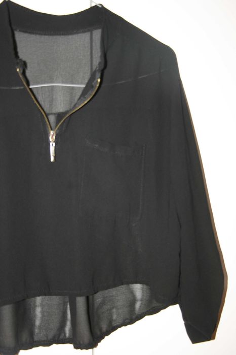 Camisa Preta Transparente