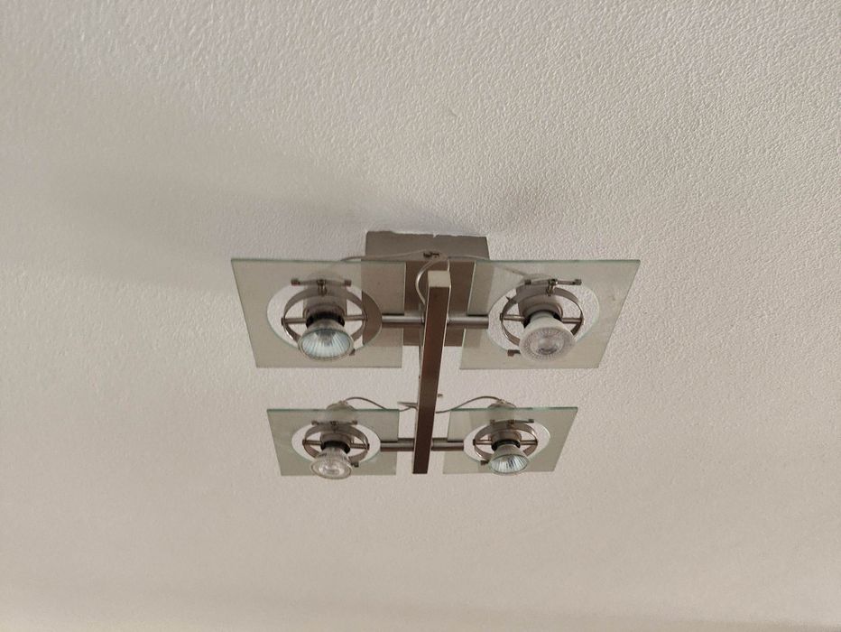 Candeeiro teto quádruplo