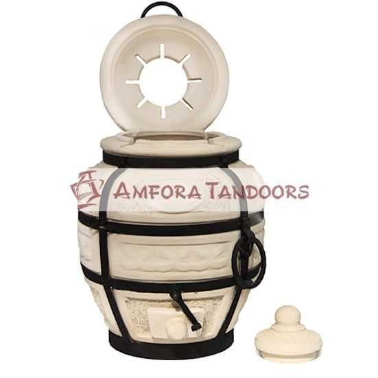 Piec TANDOOR Tandoori Tandyr model HUNTER Z ZAWIASEM grill ogrodowy