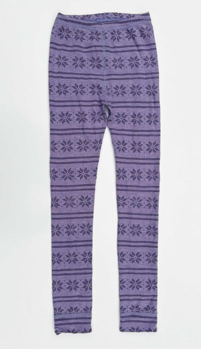 Legginsy Fioletowe Wzory 134 140 cm 9 10 lat Cubus Wełna Merino Wełniane