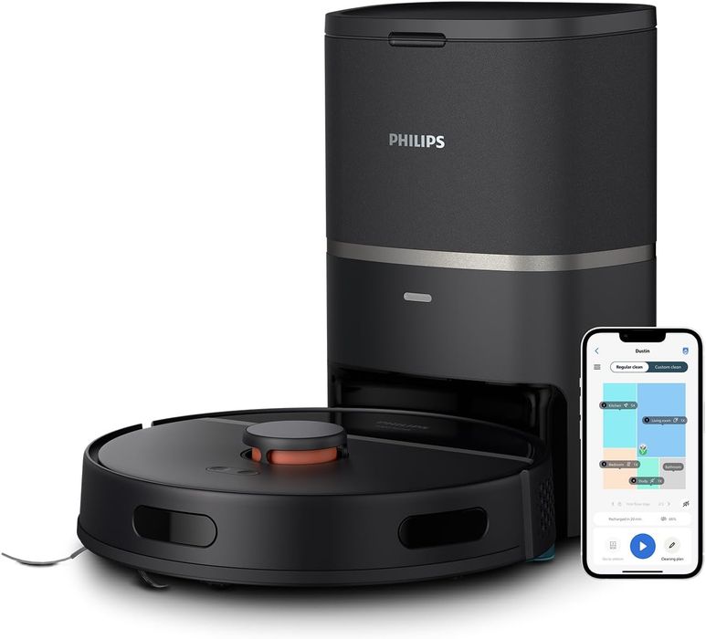 Philips HomeRun Robot  mopująco-odkurzający XU3100/01 czarny
