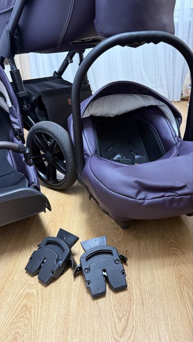 Коляска 3 в 1 Verdi Mocca фіолетова