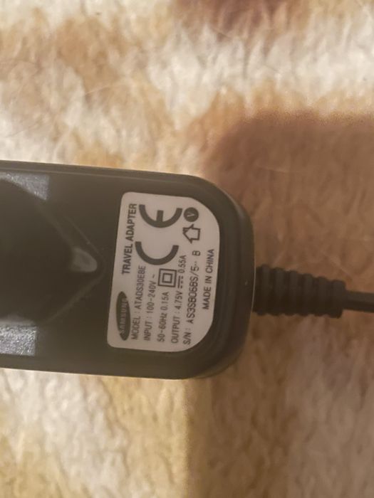 ładowarka sieciowa Samsung Travel Adapter, model ATADS30EBE