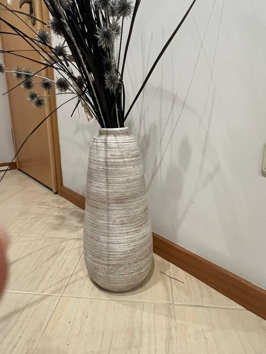 Jarro Decorativo Grande + Arranjo Seco - Perfeito para Decoração