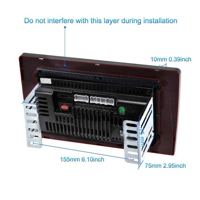 Radio Android Ecra 9 polegadas touchscreen GPS WiFi Carplay